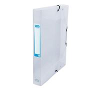 OXFORD Boîte Capacité Standard Hawaï 24x32cm Dos 40mm avec Elastique Couverture Polypro Incolore