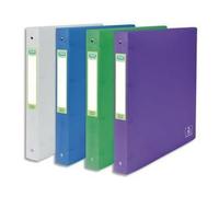 Elba 400059564 2 nd Life Classeur A4, 4 anneaux en O, en PP, transparent, XL, 4 cm Couleurs assorties G