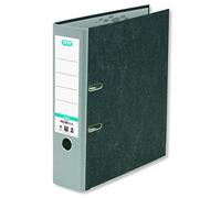 ELBA Classeur à anneaux en marbre de nuage recyclé - Largeur : 8 cm - Format A4 - Dos gris - Smart Original - Pour courrier, bureau