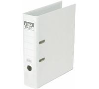 Elba Classeur Rado brillant DIN A4 Largeur de dos: 80 mm blanc 2 étriers 100022618