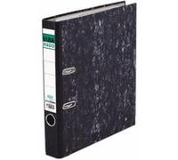 Elba - classeur rado classique papier marbré, largeur de dos: 50 mm, noir, format a4, couverture externe interne en papier aya Noir G