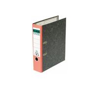 Elba - classeur rado classique papier marbré, largeur de dos: 50 mm, rouge, format a4, couverture externe interne en papier ay