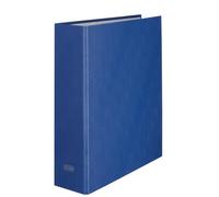 OXFORD Classeur Balacron A4XL Dos 80mm 4 Anneaux en D Couverture Carte Rembordée en PVC Bleu Marine