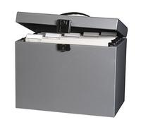 Elba Class'n Go Classic Valisette + 5 Dossiers suspendus avec cavaliers d'indexation A4 Gris Métal