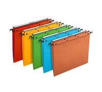 Elba Dossier suspendus pour tiroir Ultimate A4 Kraft - 100 feuilles - Fond V - Assortis - Lot de 25