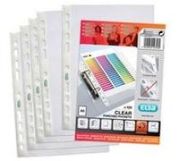 Oxford Brochure pochettes A5, perforées, transparentes, épaisseur 0,06 mm, 100 pièces