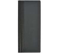 Elba Elegance Porte-cartes de visite en PVC Opaque 12 X 27 cm Noir