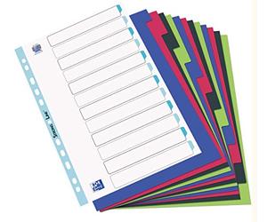 Elba Eleganzia Intercalaire 12 positions A4 Couleurs Assorties