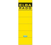 ELBA Étiquettes dos classeur "ELBA RADO" court/large jaune 10 étiquettes