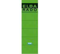 ELBA étiquettes dos classeur "ELBA RADO" court/large vert 10 étiquettes