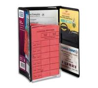 Elba Etuis 3 Volets Multi-Papiers Voiture, 9,5 X 14,5 Cm, En Pvc 30/100e