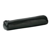 Oxford Fourre-tout rond ELBA 17,5 x 4 cm – Fermeture éclair – Cuir ébène noir