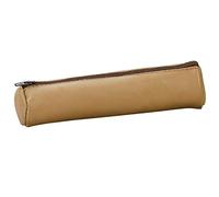 Trousse en cuir - ELBA - Modèle ELBA - 1 compartiment - 17,5 cm - Beige