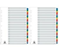 Elba Intercalaire A4 numérique 31 Positions Assorti (Lot de 2)