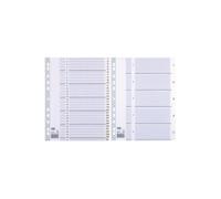 Elba - intercalaire numérique en plastique, format a4, blanc ,10 position, chiffres: 1-10, en pp, 0,15 mm, couverture inscriptib G