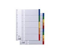 Elba Intercalaires 400013947 en plastique Strong Line, 1-5, 5 pièces, A4, PP avec beschriftbarem Couverture, indéchirable, 5 couleurs avec perforés