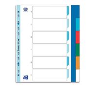 ELBA Intercalaire plastique souple coloré, A4 maxi 6 Positions
