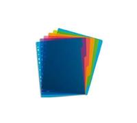 ELBA Intercalaire SCHOOL LIFE 6 touches polypropylène translucide A4, coloris assortis