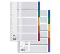 Elba Intercalaires Pvc En Carte Lustr¿E, Onglets En Couleur,