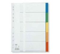 Elba intercalaires pvc en carte lustr?e, onglets en couleur, 400013909 G