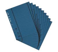 Elba Intercalaires Référence 06456bl perforé numérotées 1-10 doublé Motif en carton recyclé Bleu Lot de 100
