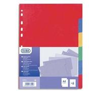 Elba Jeu D'intercalaire Écolier 17x22 En Carte Lustrée 6 Postions