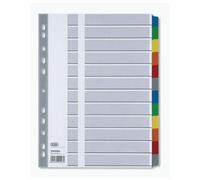 Elba Jeu Intercalaires Carte Mylar A4 12 Onglets