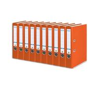 Elba Lot de 10 classeurs A4 Smart Pro 5 cm en plastique extérieur Orange