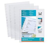 ELBA Lot de 10 pochettes amovibles polypro pour protège documents Vario Zip