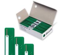 Elba Lot de 100 bandes de reliure en plastique Vert 150 x 35 mm