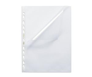 ELBA Lot de 100 pochette perforée Premium Ouverte en coin A4 12/120eme