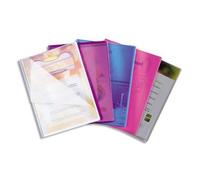 Elba Lot De 2 Protèges Document Lutin Vision 20 Pochettes, 40 Vues Assortis Translucide