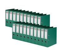 Elba Lot de 20 classeurs A4 en plastique rado plast 8 cm de large Vert