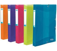 ELBA Lot de 3 Boites de rangement School Life PP Dos de 25 mm pour A4 Coloris Aléatoire