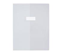 ELBA Lot de 3 Protège-cahiers A4 PVC 0,22 mm LUXE Avec Rabats large Transparent incolore