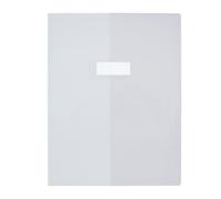 Elba Lot De 3 Protège-Cahiers A4 Pvc 0,22 Mm Luxe Avec Rabats Large Transparent Incolore