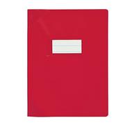 OXFORD Protège-cahier 24x32cm Strong Line opaque 15/100è + coins renforcés (30/100è). Coloris rouge