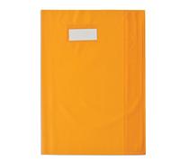 ELBA Lot de 3 Protège-cahiers Styl'SMS 24x32 cm pvc 120 avec Porte-étiquette Orange