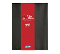 ELBA Lot de 3 Protège-documents "Le Lutin Original" PVC 100 Pochettes 200 Vues Noir