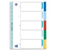 Elba Lot de 5 feuilles de papier cartonné en plastique