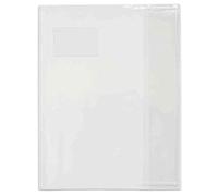 ELBA Lot de 4 Protège-cahiers PVC 12/100ème 17x22 Transparent incolore
