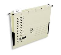 ELBA Lot de 5 sacs à suspendre chic en carton avec grenouilles en lin chamois