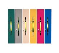 Elba Lot de 50 bandes d'agrafage en carton à œillets, planche en métal gris