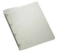 OXFORD Classeur Hawaï A4 Dos 20mm 4 Anneaux Ronds Couverture Polypro Incolore