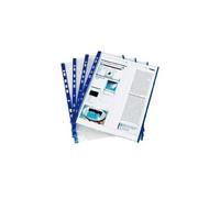 Oxford Pochettes perforées Elba Modling PP 9/100 Bords bleus A4 - Sachet de 10