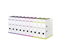 Elba My Color Lot de 10 Classeurs à levier A4 Blanc