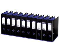 Elba My colourelba Classeur à levier A4 fichier - Noir/Violet (Lot de 10)
