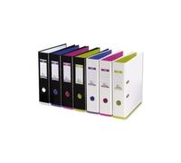 Elba mycolour classeur à levier polypropylène capacité 80mm a4 noir et violet ref e104890911 296458