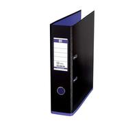 Elba MyColour Lever Arch File Polypropylene Capacity 80mm A4 Black and Purple Re
