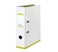 Elba MyColour Lever Arch File Polypropylene Capacity 80mm A4 White and Lime Ref